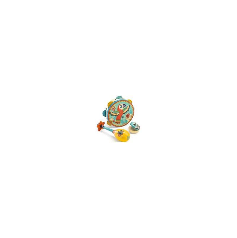 Set de 3 instruments * Tambourin-Maracas-Castagnette" - IkaIpaka Royan