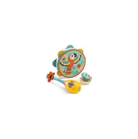 Set de 3 instruments * Tambourin-Maracas-Castagnette" - IkaIpaka Royan