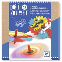 DIY - Toupies A colorier - Dragons - IkaIpaka Royan
