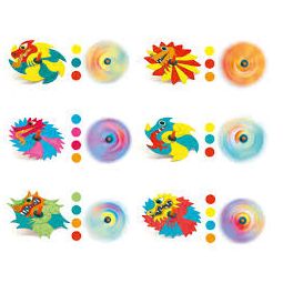 DIY - Toupies A colorier - Dragons - IkaIpaka Royan