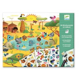 Décalcos - Savane, désert et pôle nord Djeco Ikaipaka jeux &