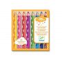 8 crayons de couleurs pour les petits Djeco Ikaipaka jeux &