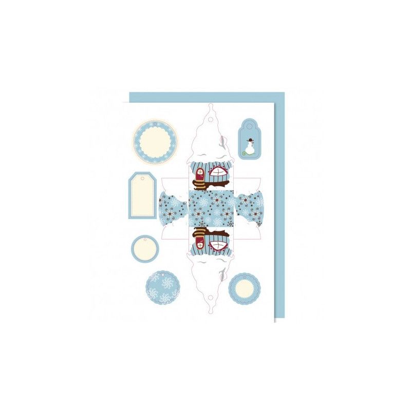 carton à motif maison de nain bleu - IkaIpaka Royan