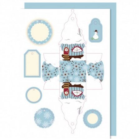 carton à motif maison de nain bleu - IkaIpaka Royan