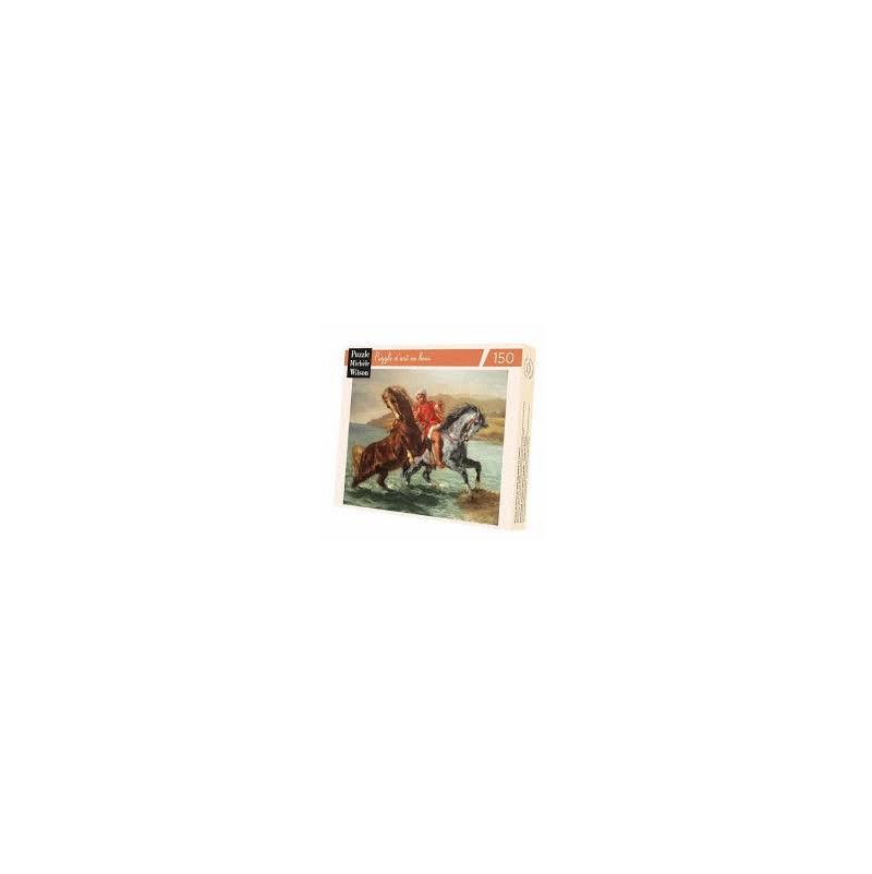 Puzzle Michèle Wilson 150 Chevaux sortant de la mer Delacroix