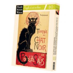 Puzzle Michèle Wilson 80 Le chat noir Steinlen Puzzle Michèle