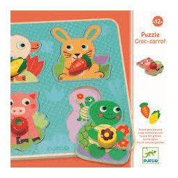 Puzzle gros bouton croc-carrot - IkaIpaka Royan