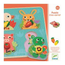 Puzzle gros bouton croc-carrot - IkaIpaka Royan