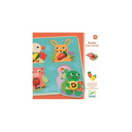 Puzzle gros bouton croc-carrot - IkaIpaka Royan