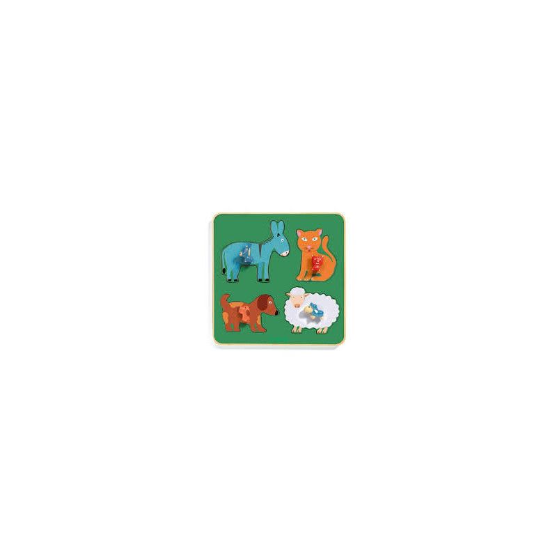 Puzzle gros bouton family farm - IkaIpaka Royan