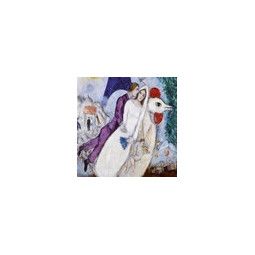 Cuzzle - Les mariés (détail) - Chagall - IkaIpaka Royan