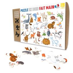 Puzzle Michèle Wilson Enfant 12p - L'Alphabet des Animaux