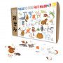 Puzzle Michèle Wilson Enfant 12p - L'Alphabet des Animaux