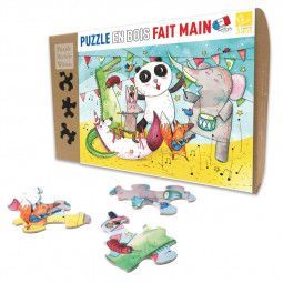 Puzzle Michèle Wilson Enfant 12p - Le concert des animaux