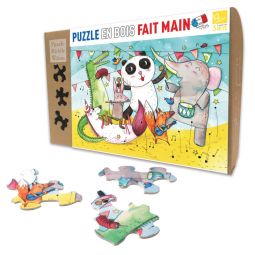 Puzzle Michèle Wilson Enfant 12p - Le concert des animaux