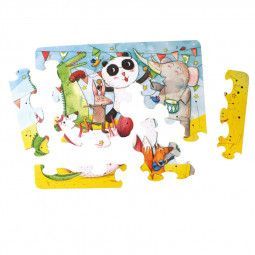 Puzzle Michèle Wilson Enfant 12p - Le concert des animaux