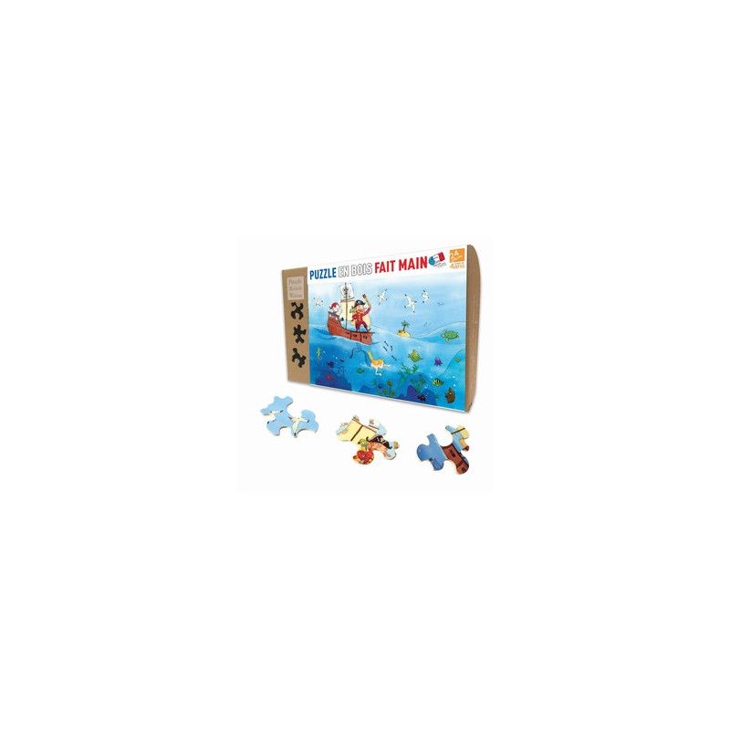 Puzzle Michèle Wilson Enfant 24p - Les Pirates Puzzle Michèle