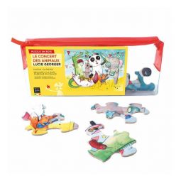 Puzzle Michèle Wilson Enfant 12p - Le concert des animaux -