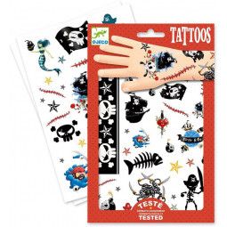 Tatouage - Tattoos - Pirates Djeco Ikaipaka jeux & jouets Royan