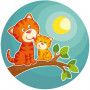 Lampe veilleuse chats au clair de lune - IkaIpaka Royan