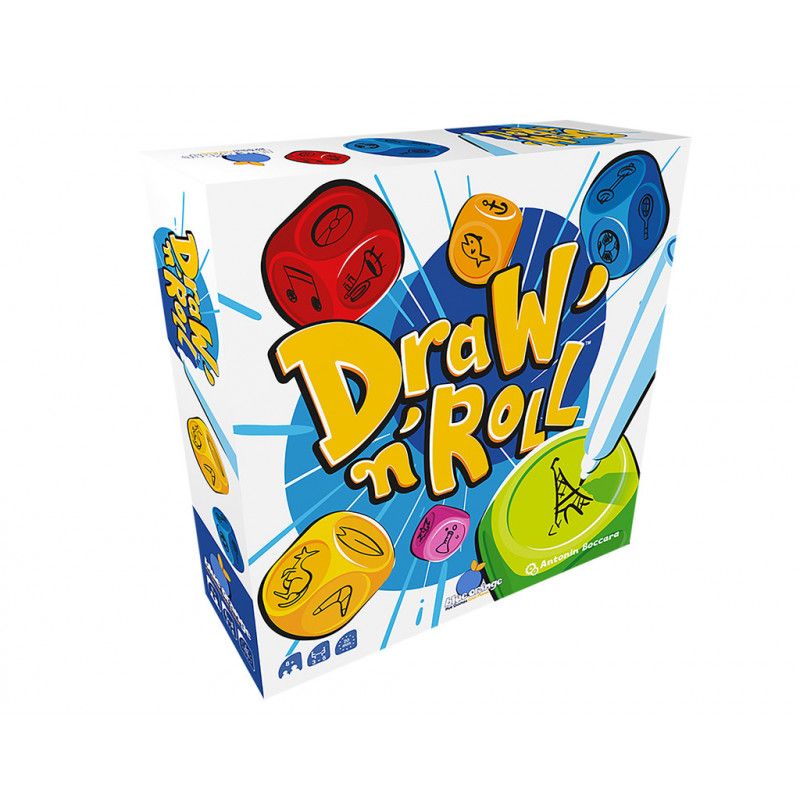 Draw'N'Roll Blue Orange Ikaipaka jeux & jouets Royan