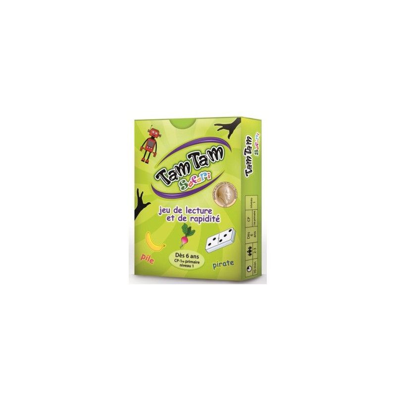 Tam Tam - Safari - Jeu de lecture et de rapidité - CP niveau 1 - IkaIpaka Royan