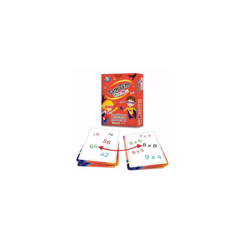 Tam Tam - MultiMax - Les tables de multiplication de X 2 à X 9 niveau 2 - IkaIpaka Royan