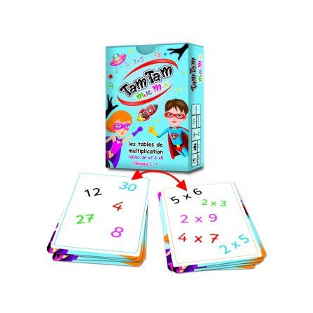 TAM TAM - Super MAX - Les tables de multiplication de X 2 à X 5 niveau 1 - IkaIpaka Royan