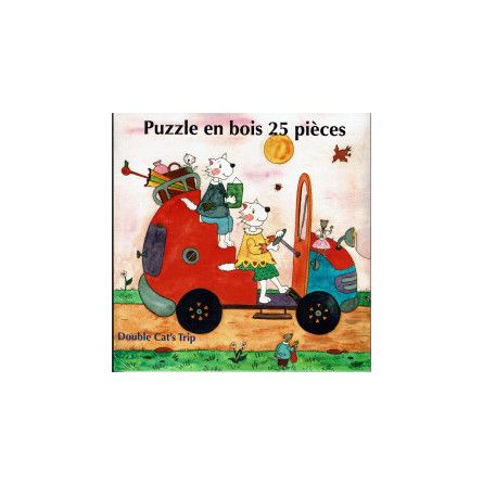 Puzzle 25p - Double Cat'S Trip - IkaIpaka Royan