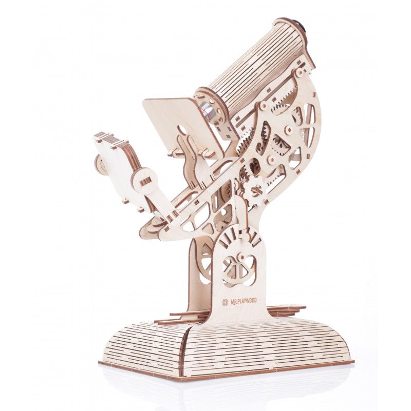 Puzzle maquette Microscope 3D mobile en bois Mr playwood Mr
