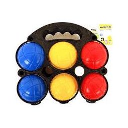Panier de petanque valise 6 boules plastiques  Ikaipaka jeux &