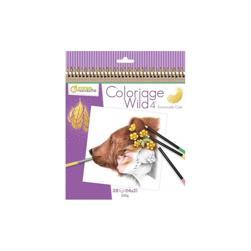 Carnet de coloriage Wild 4 - IkaIpaka Royan