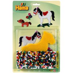 Perles à repasser HAMA – Cheval  Ikaipaka jeux & jouets Royan