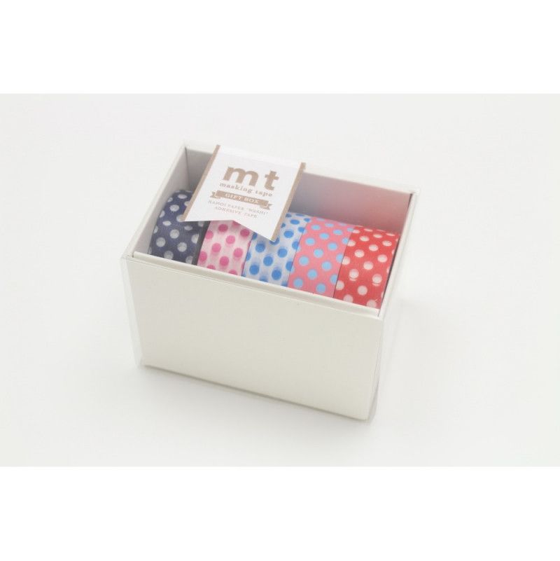 Masking Tape Boite 5 motifs POP 2 Masking Tape Ikaipaka jeux &