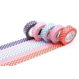 Masking Tape Boite 5 motifs POP 2 Masking Tape Ikaipaka jeux &