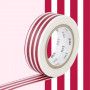 Masking Tape Motif lignes rouge Masking Tape Ikaipaka jeux &