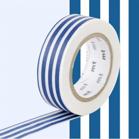 Masking Tape Motif Lignes indigo Masking Tape Ikaipaka jeux &