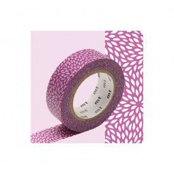 Masking Tape Motif Fleur de riz fuchia Masking Tape Ikaipaka