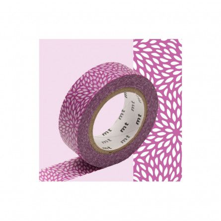 Masking Tape Motif Fleur de riz fuchia Masking Tape Ikaipaka