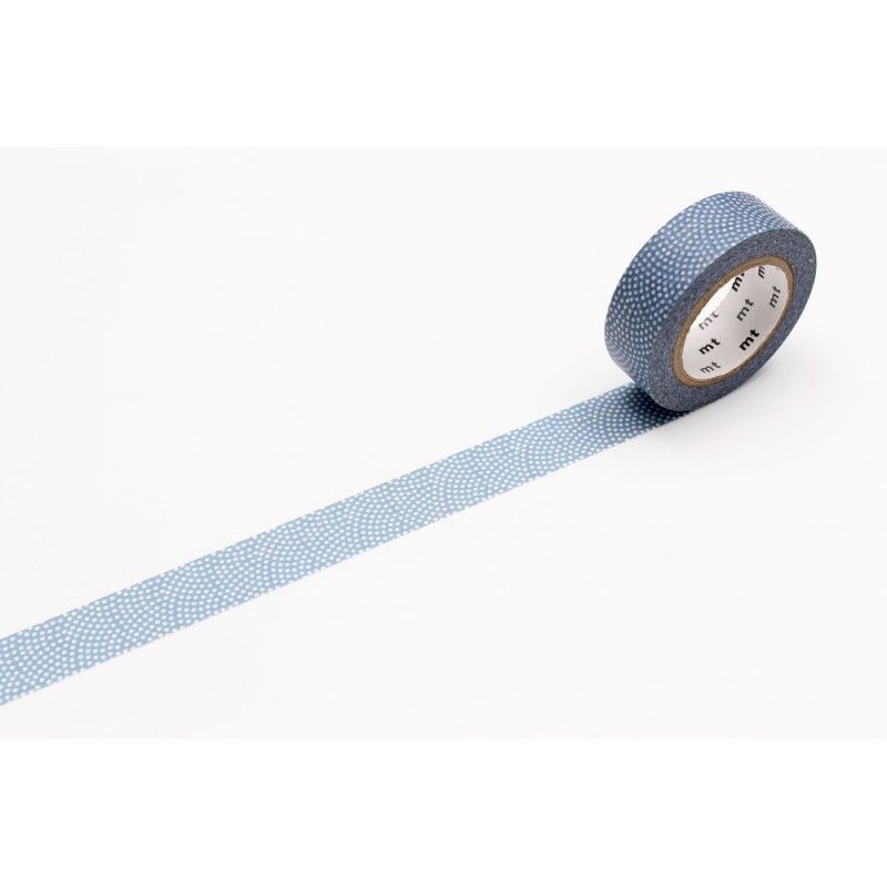 Masking Tape Motif pois Samekomon bleu gris Masking Tape