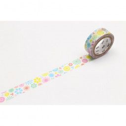 Masking Tape motif fleurs pastel Masking Tape Ikaipaka jeux &