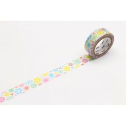 Masking Tape motif fleurs pastel Masking Tape Ikaipaka jeux &
