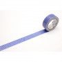Masking Tape Motif lignes et cercles bleu Masking Tape Ikaipaka