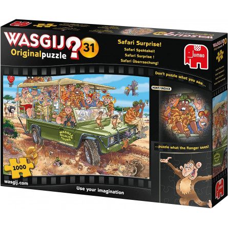 Puzzle 1000p Wasgij - Safari Surprise - IkaIpaka Royan