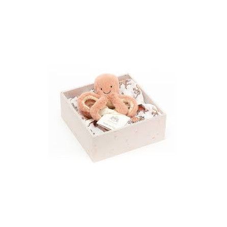 Odell Octopus Pieuvre et Muslin Coffret cadeau Doudou JellyCat
