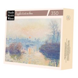 Puzzle Michèle Wilson 350 Soleil couchant à Lavacourt Monet