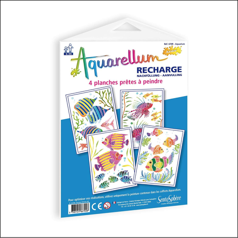 Aquarellum Recharge Junior Aquarium Sentosphere Ikaipaka jeux &