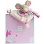 Doudou attache sucette Souris Pearly Doudou et compagnie