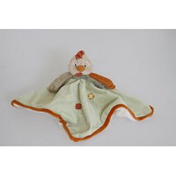 Doudou plat Coq - vert - Chicky Baby Rug Bukowski Ikaipaka jeux