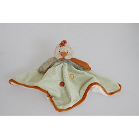 Doudou plat Coq - vert - Chicky Baby Rug Bukowski Ikaipaka jeux